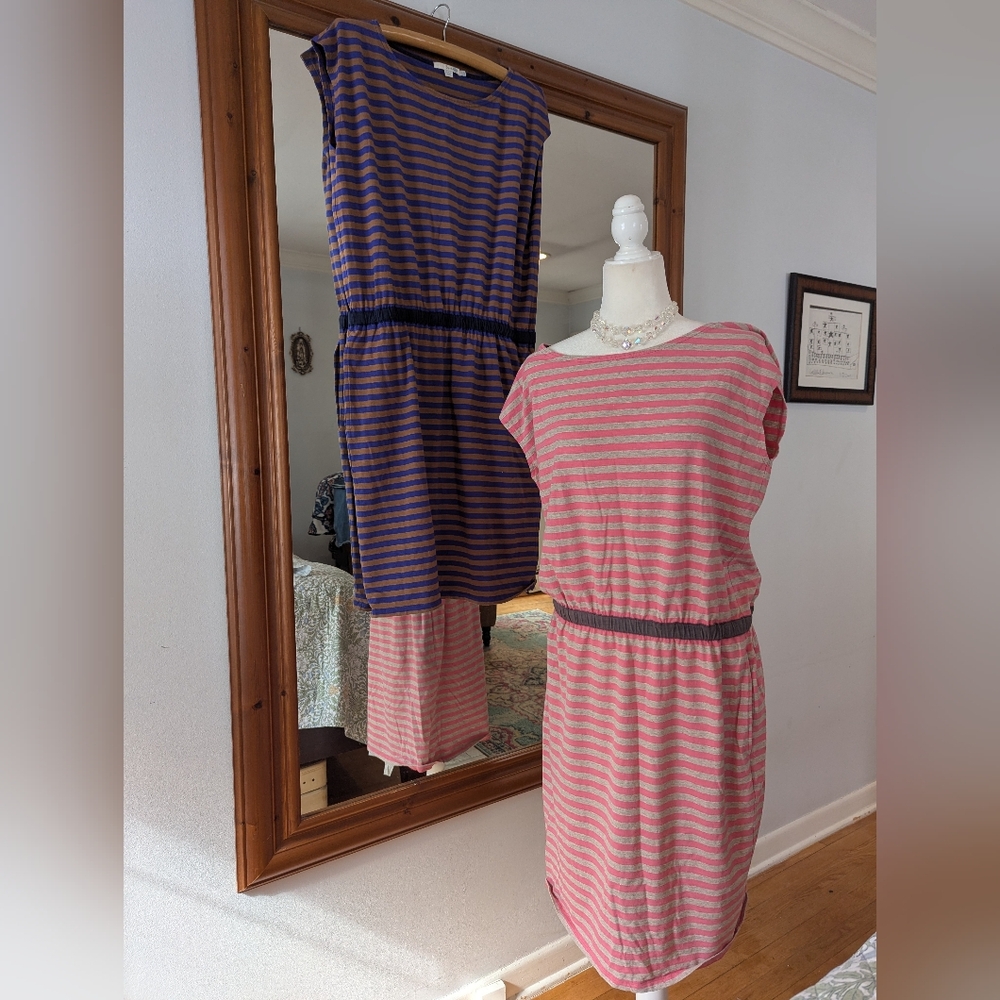 Boden 2 For 1 Striped Midi Dress Combo